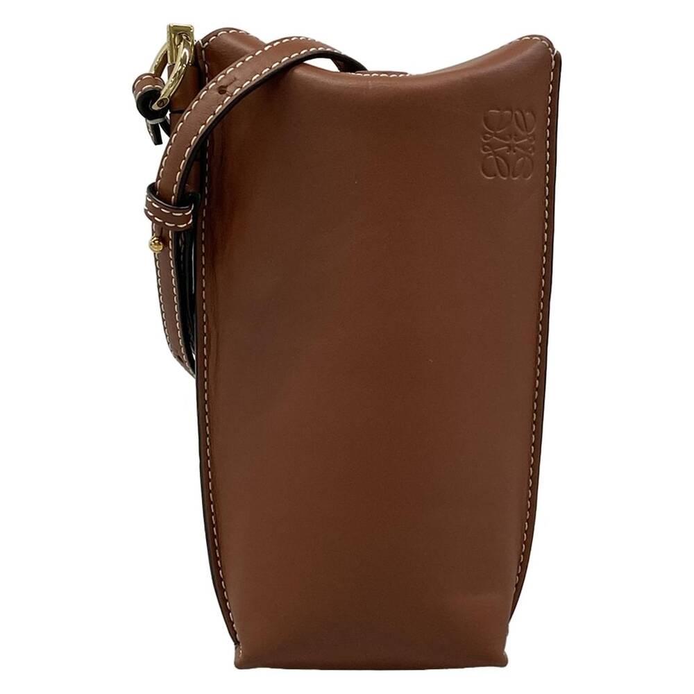 Loewe Gate Pocket Shoulder Bag Leather